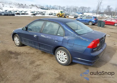 2004 Honda Civic Lx из США, поврежденный, VIN 2HGES15544H563890